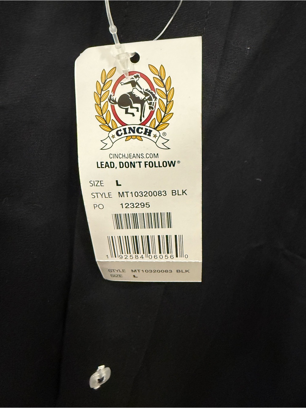 Cinch Bosque Ranch Black Button-Front Western Shirt Jacket - Picture 4 of 7